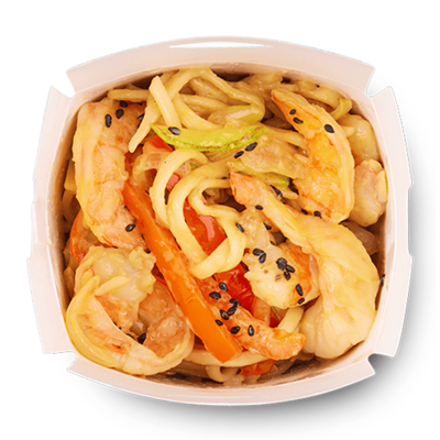 Лапша с креветками в кокосовом соусе в Акиана по цене 561 ₽