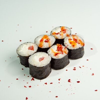 13.Малый ролл: помидор, сыр, соус чили в ЁБИСАН по цене 449 ₽