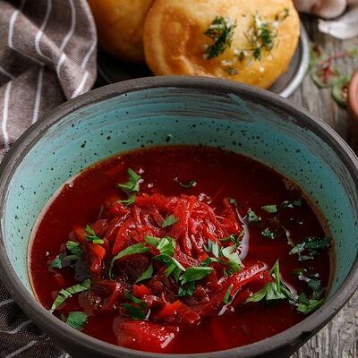 Постный борщ в Маймун по цене 360