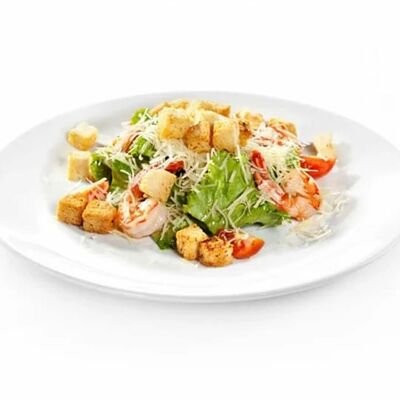 Салат цезарь с креветкой в PANDA FOOD по цене 490 ₽