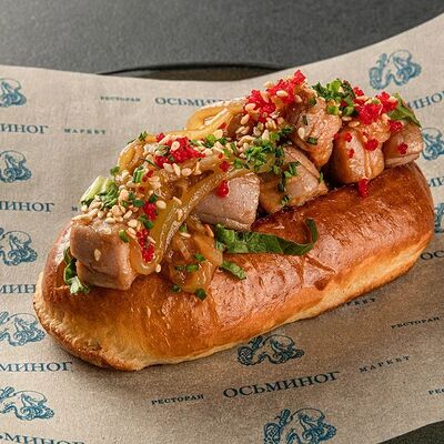 Хот-дог с тунцом в Осьминог на Чапаева 58 по цене 420 ₽