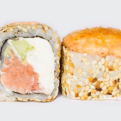 Запеченная Филадельфия в Суши кинг по цене 320 ₽