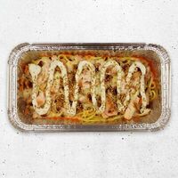 Спагетти с курицей и грибами в чесночном соусе в Тим Пицца