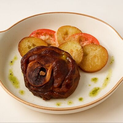 Томленая баранья шея с овощами в ШАРОВНЯ 45 по цене 1050 ₽