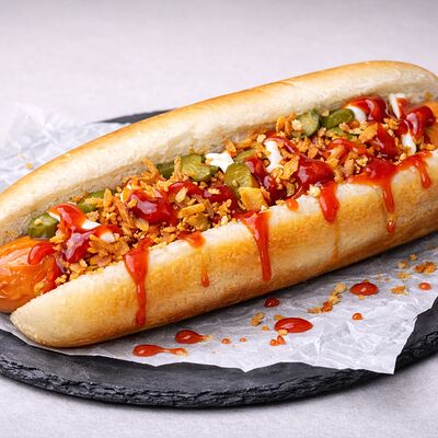 Хот-дог в Lo-Fi Coffee по цене 320 ₽