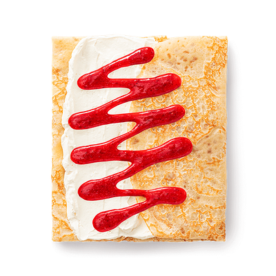 Блин с маскарпоне galbani и cочной клубникой в Блинбери по цене 275