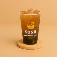 Лимонный чай с персикомв Sisu bubble tea