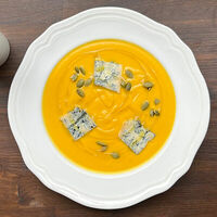 Тыквенный суп с горгонзолой в Прошуттерия