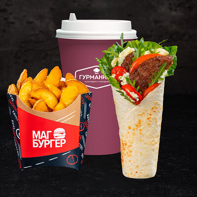 Комбо Итальянский ролл и горячий напиток в Магбургер & Братья Караваевы по цене 525
