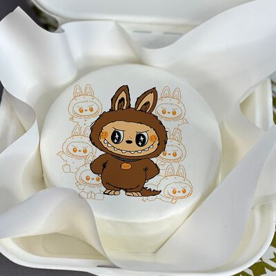 Бенто-торт Labubu Лабубу коричневый в Tort4u по цене 1590 ₽