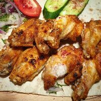 Шашлык из куриных крылышек в Оазис