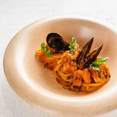 Паста с морепродуктами в Bistro Pizzateca 9.8 по цене 1100 ₽