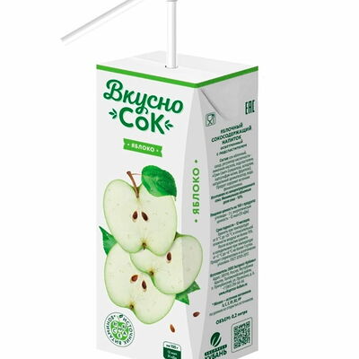 ВкусноСок Яблоко в Кинг роллс по цене 60 ₽