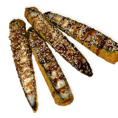 Стрипс max ролл с жареным лососемв Моне по цене 649 ₽