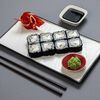 Калифорния с тигровыми креветками и сыром cremette в ROLLS KING SUSHI KINGDOM по цене 1187