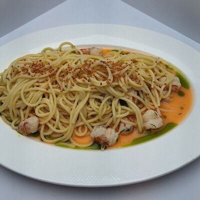 Спагетти с креветкамив Smart Cafe по цене 920 ₽