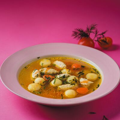 Детский суп с кнелями из индейки в ЛарисуВаннуХочу по цене 320