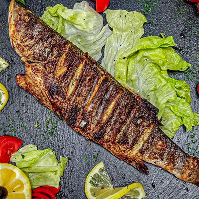 Сибас на мангале в Хочу мясо по цене 1150 ₽