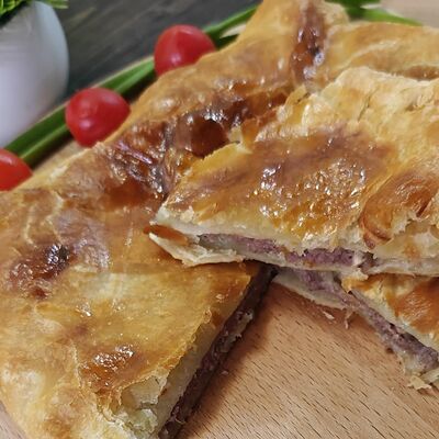 Пеновани с мясом мега порция в Хинкальная Едим вкусно по цене 1560 ₽
