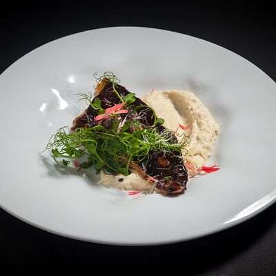 Сибас с пюре из цветной капусты в Репаст по цене 1300 ₽