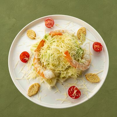 Цезарь с креветками в Шашлычара по цене 790 ₽