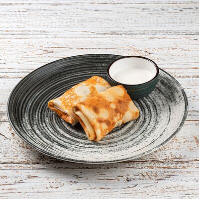 Блины с сыром и беконом в Coffee muse по цене 335 ₽