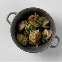 С бараниной в зеленом бульонев Фарш