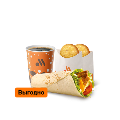 Фреш Ролл Большой Комбо в Вкусно – и точка по цене 456 ₽