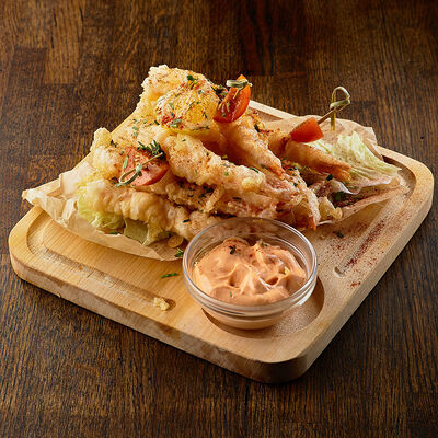 Королевские креветки в кляре в Craft Lab Cafe по цене 720 ₽