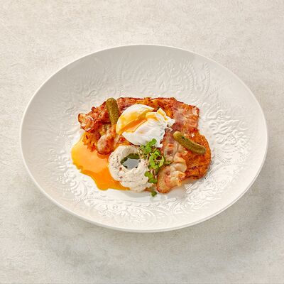 Драники с беконом в Пармезан по цене 595 ₽