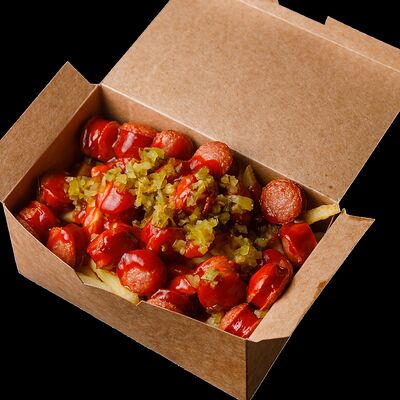 Сосиски + картофель фри в ПарККинг по цене 19 р.