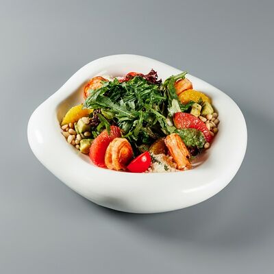 Салат с тигровыми креветками в 1st Gallery Lounge по цене 1340 ₽