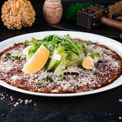 Карпаччо из говядины в ШКВАРКИ по цене 25 р.