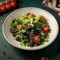 Салат Джигар с куриной печенью в Дюшес