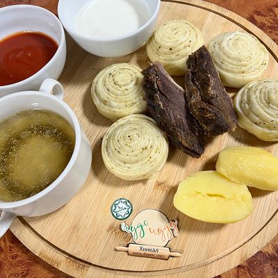 Слоеный хинкал с сушеным мясом в Чудочуду по цене 920 ₽