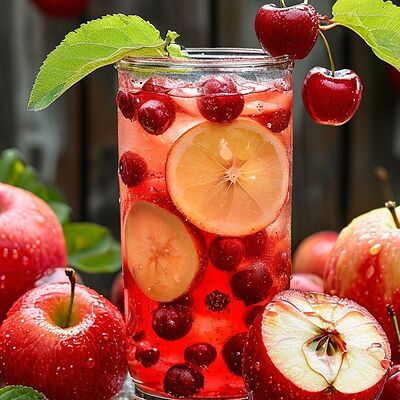 Лимонад вишня-яблоко в Кайзер Кофе по цене 450 ₽