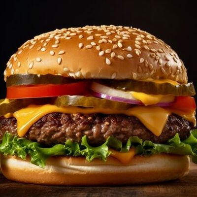 Бургер с курицей в Hot Pizza по цене 590 ₽