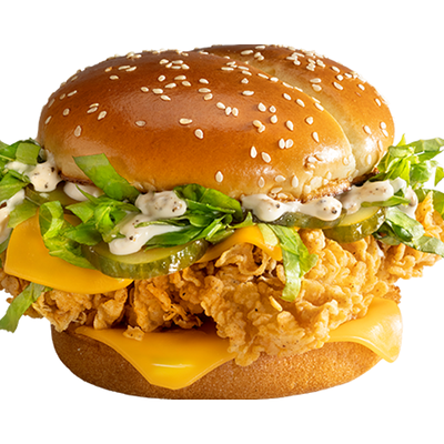 Сандерс Бургер Оригинальный в KFC по цене 199 ₽