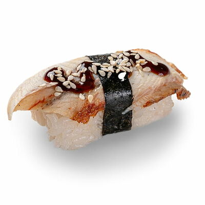 Нигири с Угрем в Некруглая пицца и роллы по цене 198 ₽