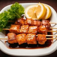 Шашлыки из лосося в Темаки