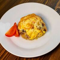 Мясная ватрушка с грибами в Два рубля