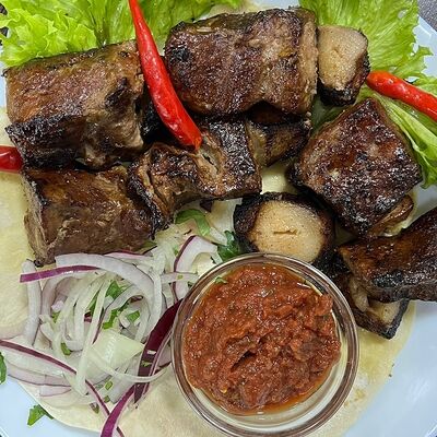 Печень говяжья в жировой сетке в Jarang по цене 300 ₽