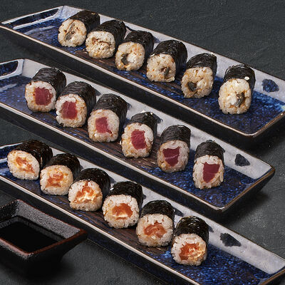 Спайси нори сет (лосось, тунец, угорь) в Mojo по цене 690