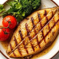 Стейк из камбалы в Ракушка