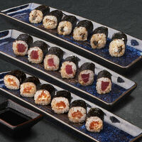 Спайси нори сет (лосось, тунец, угорь) в Mojo