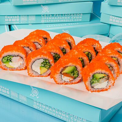 Сет Калифорния микс в Yaposhkin Rolls по цене 1650 ₽