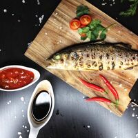 Сибас на углях в EdaGo