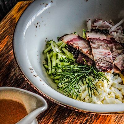 Окрошка с брискетом BBQ в Чо? Капчо! по цене 380