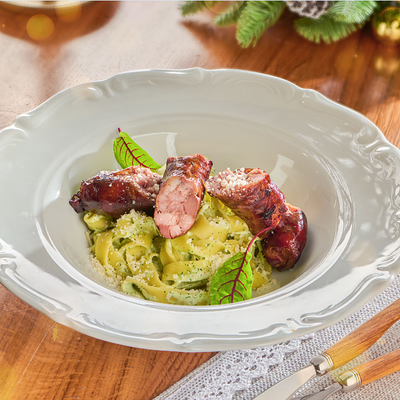 Колбаса из печени с фетучини в Гопак по цене 865 ₽