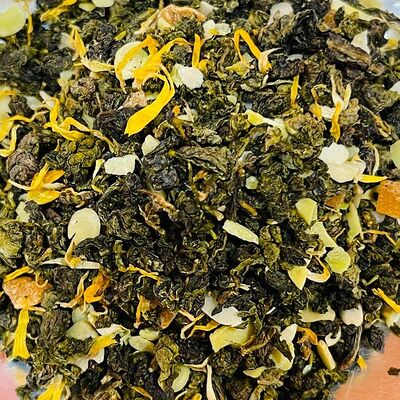 Миндальный с персиком улун, чай листовой зелёный ароматизированный в Зелёный Домик по цене 175 ₽